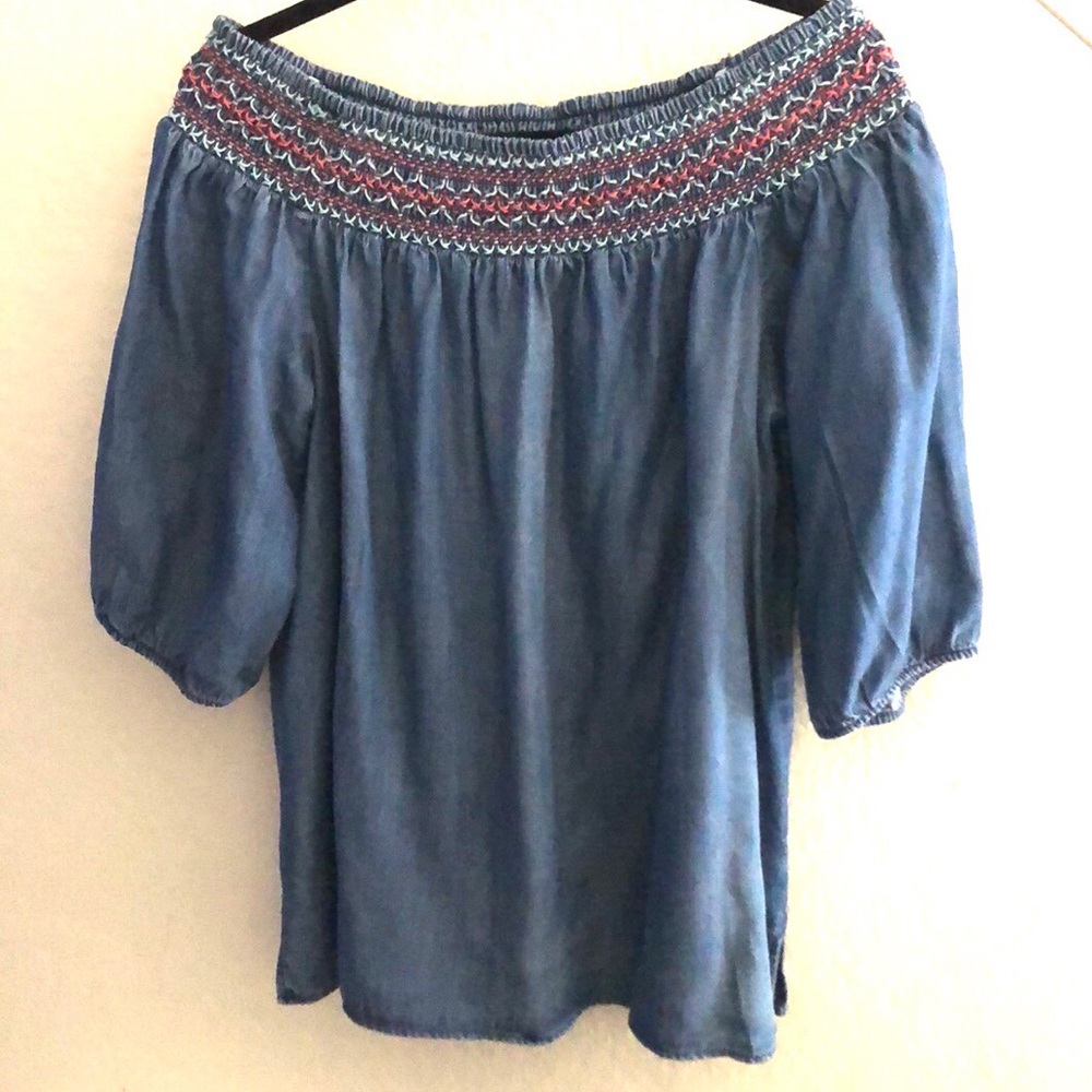 Knox Rose Denim Blouse